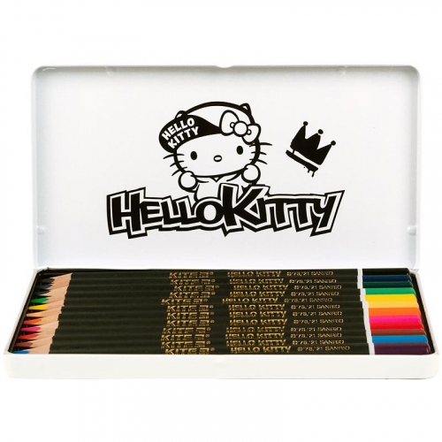 Карандаши цветные трёхгранные Kite Hello Kitty HK21-058 12 шт.
