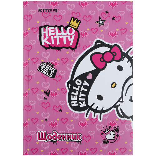 Дневник школьный Kite Hello Kitty HK21-262-2, твердая обложка