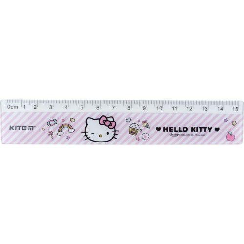 Лінійка пластикова Kite Hello Kitty HK22-090, 15 см