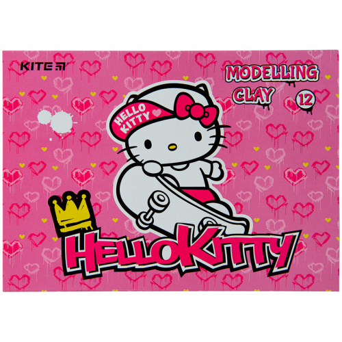 Пластилин восковой Kite Hello Kitty HK22-1086, 12 цветов, 240 г