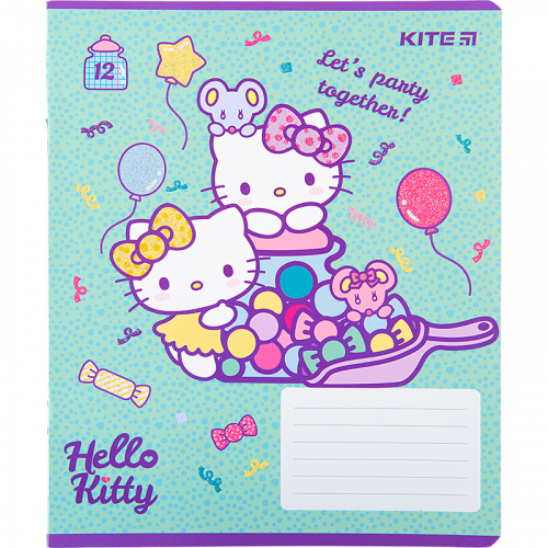 Зошит шкільний Kite Hello Kitty HK22-232, 12 аркушів, клітинка