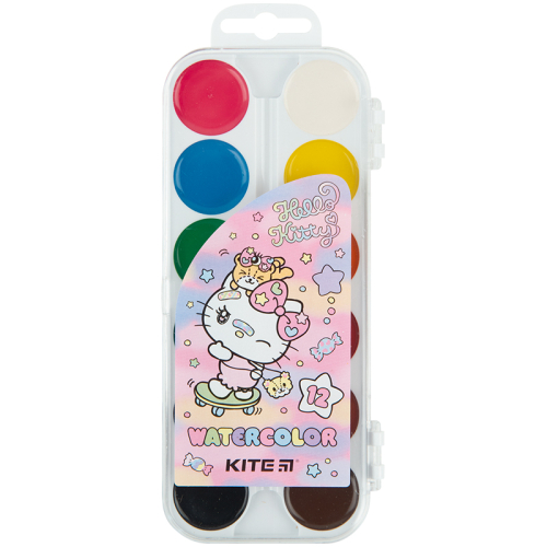 Фарби акварельні Kite Hello Kitty HK23-061, 12 кольорів