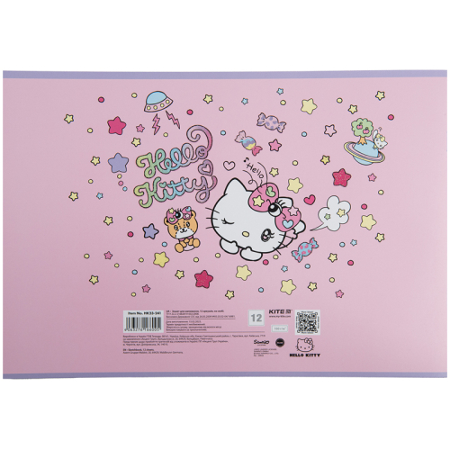 Тетрадь для рисования Kite Hello Kitty HK23-241, 12 листов