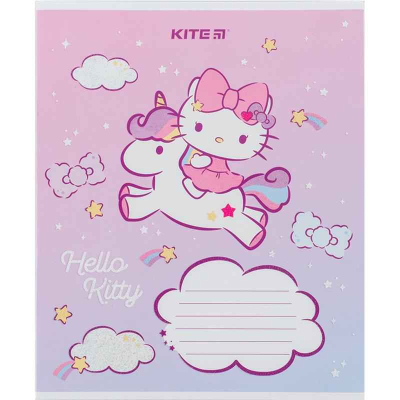 Тетрадь школьная Kite Hello Kitty HK24-235-1, 12 листов, в косую линию