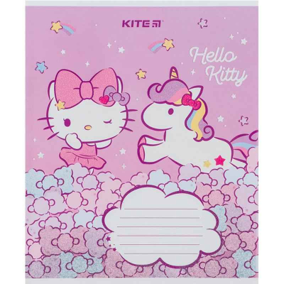 Тетрадь школьная Kite Hello Kitty HK24-235-1, 12 листов, в косую линию