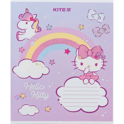 Тетрадь школьная Kite Hello Kitty HK24-235-1, 12 листов, в косую линию