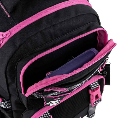 Рюкзак Kite HK25-1022M із відкритим переднім відділенням, всередині предмети для організації, зручний доступ.