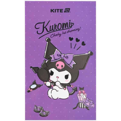 Блокнот-планшет Kite Kuromi HK25-195, A6, 50 аркушів, нелінований