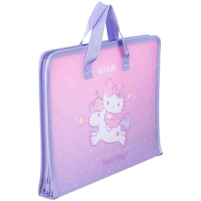 Папка-портфель на молнии Kite Hello Kitty HK25-202-1, 1 отделение, A4