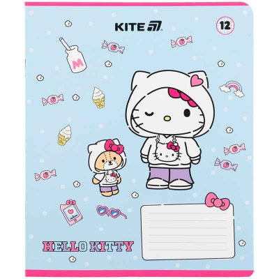 Зошит шкільний Kite Hello Kitty HK25-232-1, 12 аркушів, клітинка