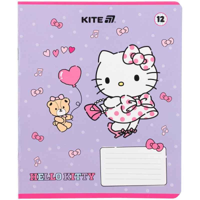 Зошит шкільний Kite Hello Kitty HK25-232-1, 12 аркушів, клітинка