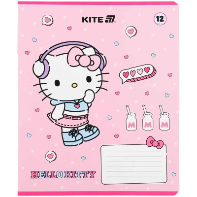 Зошит шкільний Kite Hello Kitty HK25-232-1, 12 аркушів, клітинка