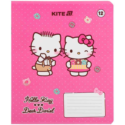 Зошит шкільний Kite Hello Kitty HK25-232-2, 12 аркушів, клітинка