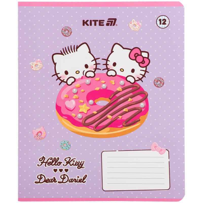 Зошит шкільний Kite Hello Kitty HK25-232-2, 12 аркушів, клітинка