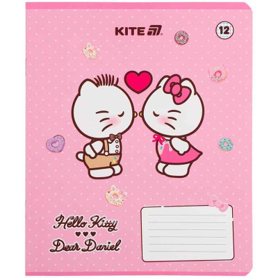 Зошит шкільний Kite Hello Kitty HK25-232-2, 12 аркушів, клітинка