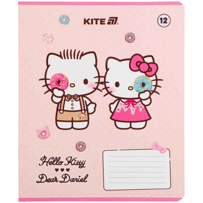 Зошит шкільний Kite Hello Kitty HK25-232-2, 12 аркушів, клітинка