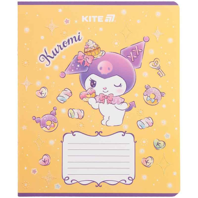 Зошит шкільний Kite Kuromi HK25-232-3, 12 аркушів, клітинка