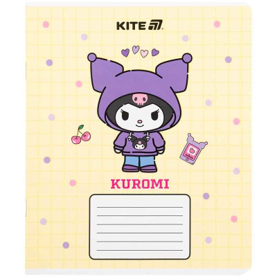 Тетрадь школьная Kite Kuromi HK25-232-4, 12 листов, клетка