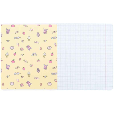 Тетрадь школьная Kite Kuromi HK25-232-4, 12 листов, клетка