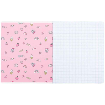 Тетрадь школьная Kite Kuromi HK25-232-4, 12 листов, клетка