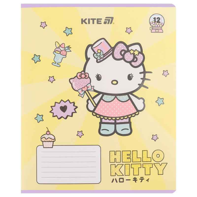 Зошит шкільний Kite Hello Kitty HK25-234-1, 12 аркушів, лінія