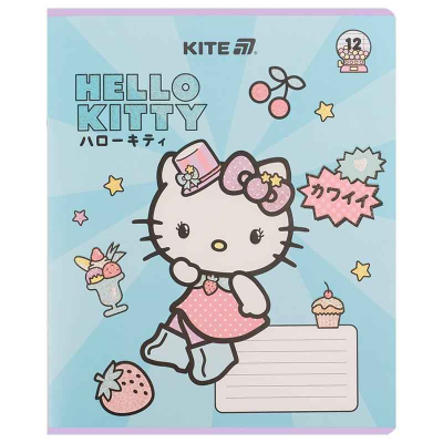Зошит шкільний Kite Hello Kitty HK25-234-1, 12 аркушів, лінія