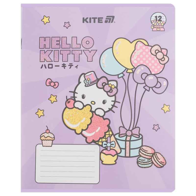 Зошит шкільний Kite Hello Kitty HK25-234-1, 12 аркушів, лінія