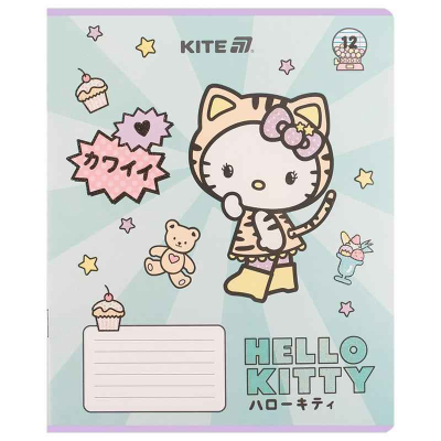 Зошит шкільний Kite Hello Kitty HK25-234-1, 12 аркушів, лінія
