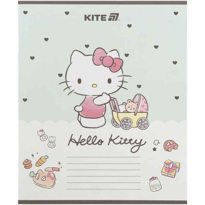Зошит шкільний Kite Hello Kitty HK25-235-1, 12 аркушів, коса лінія