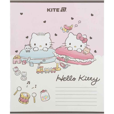 Зошит шкільний Kite Hello Kitty HK25-235-1, 12 аркушів, коса лінія