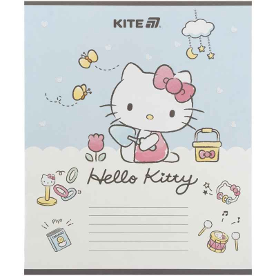 Зошит шкільний Kite Hello Kitty HK25-235-1, 12 аркушів, коса лінія