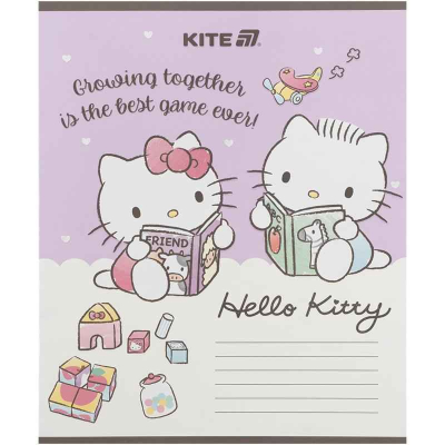 Зошит шкільний Kite Hello Kitty HK25-235-1, 12 аркушів, коса лінія