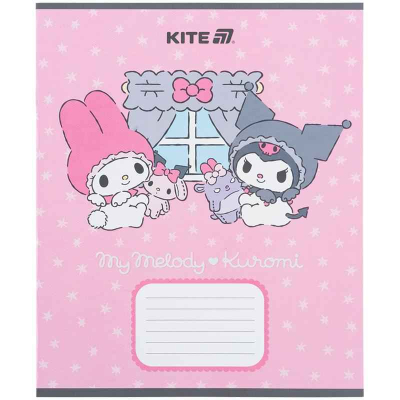 Зошит шкільний Kite Kuromi HK25-235-2, 12 аркушів, коса лінія