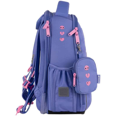 Бічна частина рюкзака Kite HK25-555S-2 з вишитими елементами та кишенею для пляшки