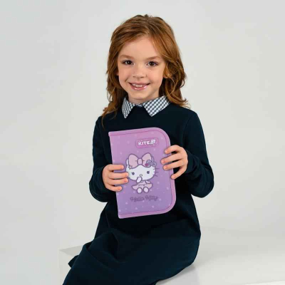 Пенал школьный Kite Hello Kitty HK25-621 без наполнения,1 отделение, 1 отворот
