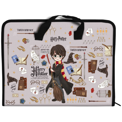 Папка-портфель на молнии Kite Harry Potter HP23-202, 1 отделение, A4