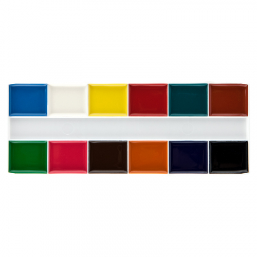 Фарби акварельні в картонній упаковці Kite Hot Wheels HW19-041, 12 кольорів