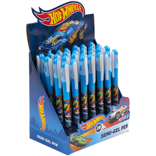 Ручка масляная Kite Hot Wheels HW21-033, синяя