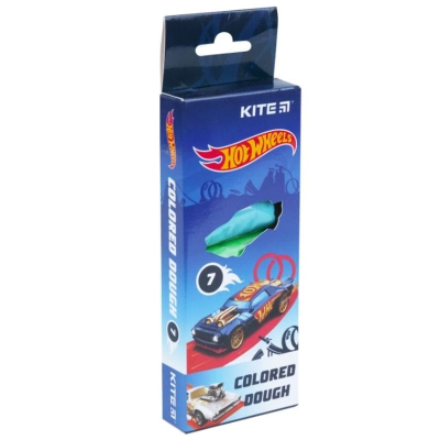 Цветное тесто для лепки Kite Hot Wheels HW21-136, 7*20 г