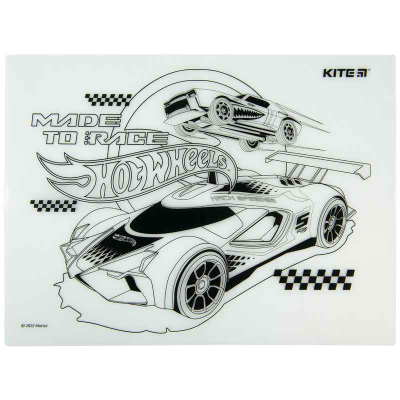 Підкладка розмальовка Kite Hot Wheels HW22-424