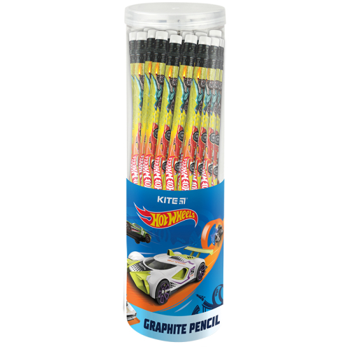 Олівець графітний з гумкою Kite Hot Wheels HW23-056