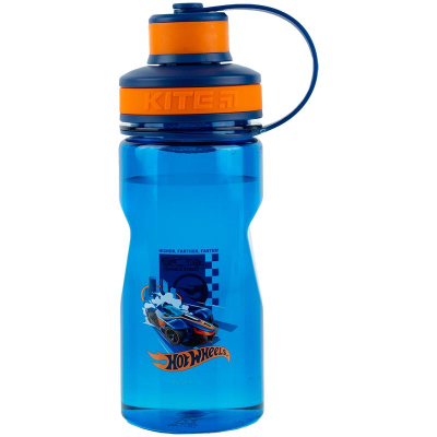 Бутылочка для воды Kite Hot Wheels HW24-397, 500 мл, синяя