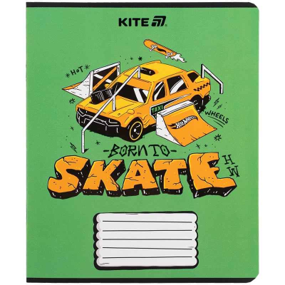 Зошит шкільний Kite Hot Wheels HW25-236, 18 аркушів, клітинка