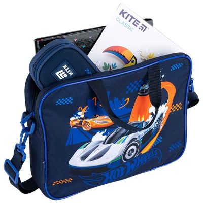 Шкільна текстильна сумка Kite Hot Wheels HW25-589
