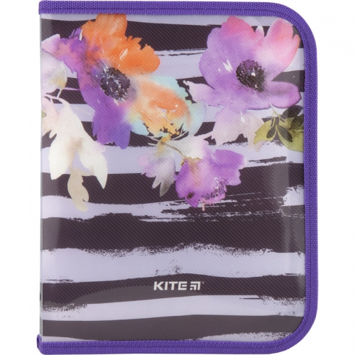 Папка на блискавці Kite Flowers K18-203-2