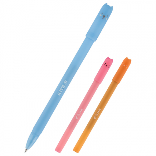 Ручка гелева Kite Adorable Pet K19-188, синя