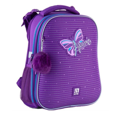 Рюкзак школьный каркасный Kite Education Purple butterfly K19-531M-7