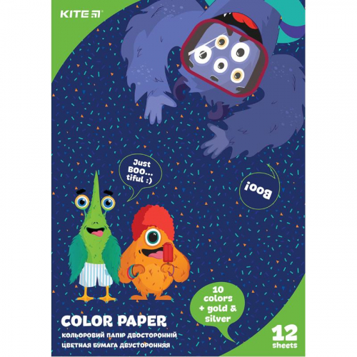 Папір кольоровий двосторонній Kite Jolliers K20-287