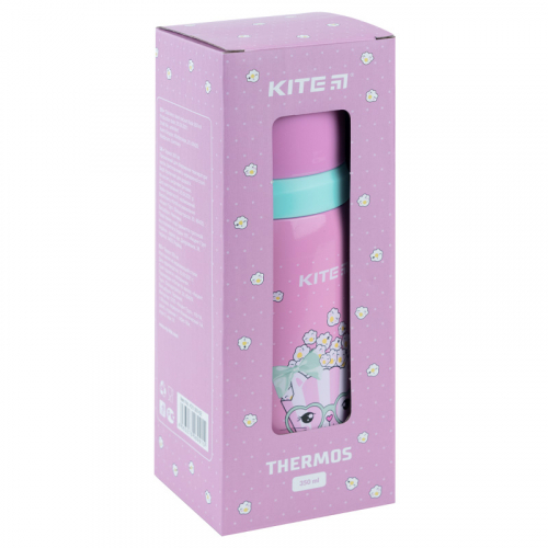 Термос Kite Popcorn K21-301-02, 350 мл, рожевий