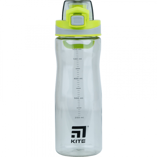 Пляшечка для води Kite K21-395-03, 650 мл, сіро-зелена